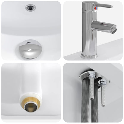 Bathroom Furniture Set Grey Sonoma 61 x 40 x 84.5 cm