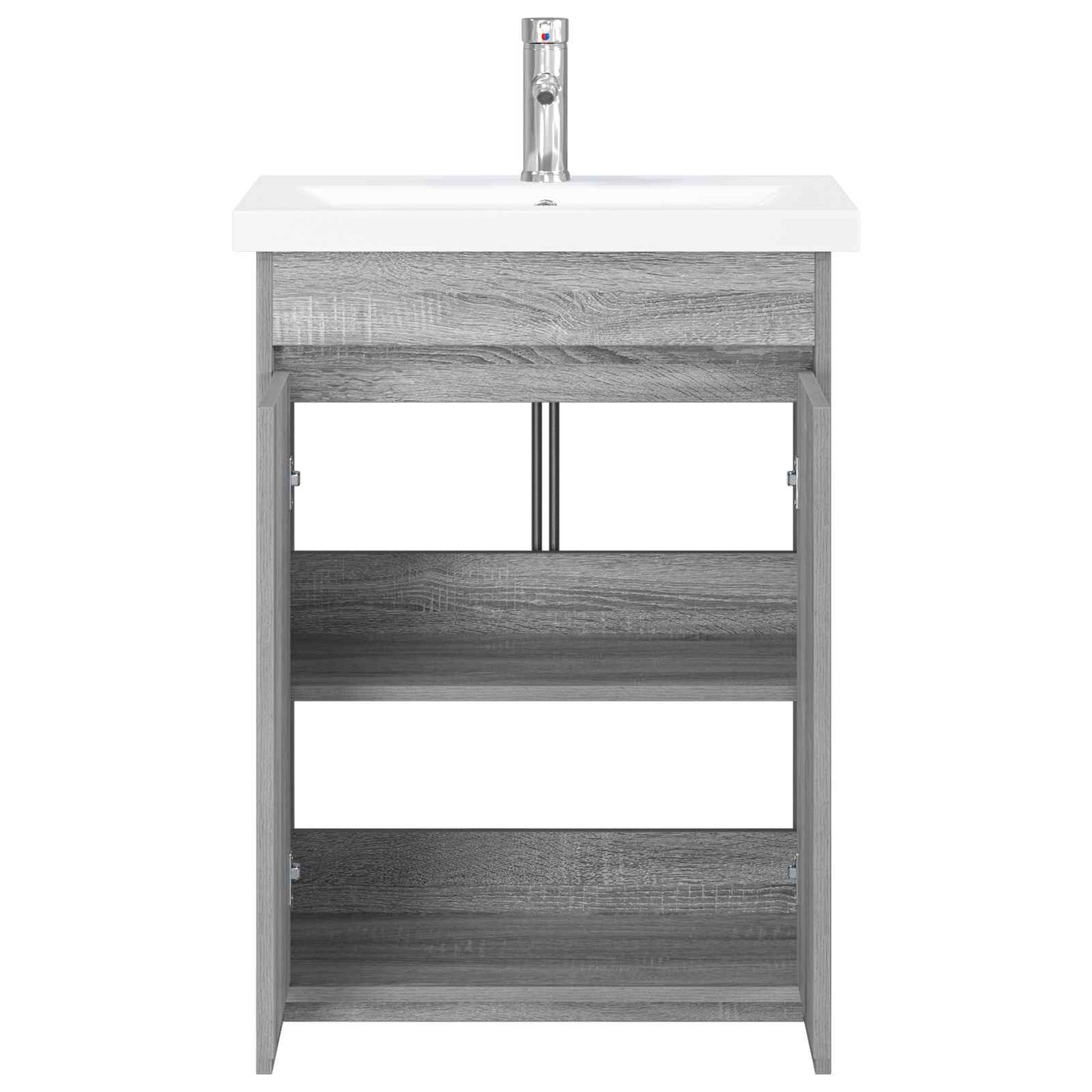 Bathroom Furniture Set Grey Sonoma 61 x 40 x 84.5 cm