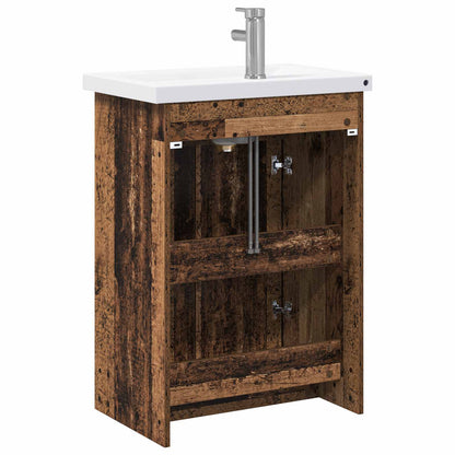 Bathroom Furniture Set Old Wood 61 x 40 x 84.5 cm