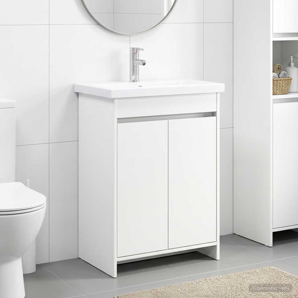 Bathroom Furniture Set White 81 x 40 x 84.5 cm Engineered Wood