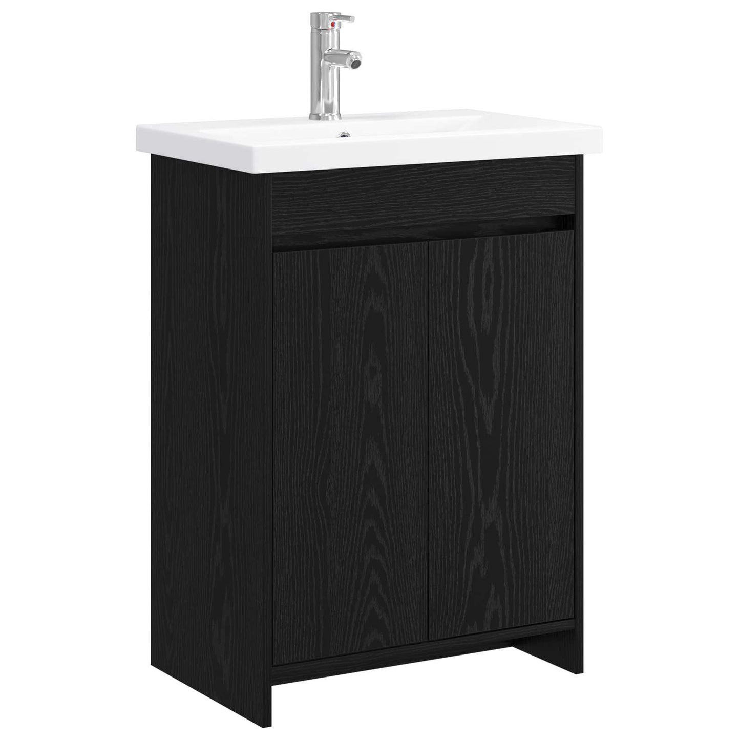 Bathroom Furniture Set Black Oak 81 x 40 x 84.5 cm