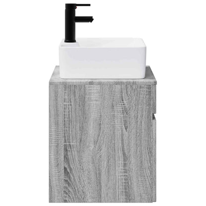 Bathroom Furniture Set Grey Sonoma Engineered Wood