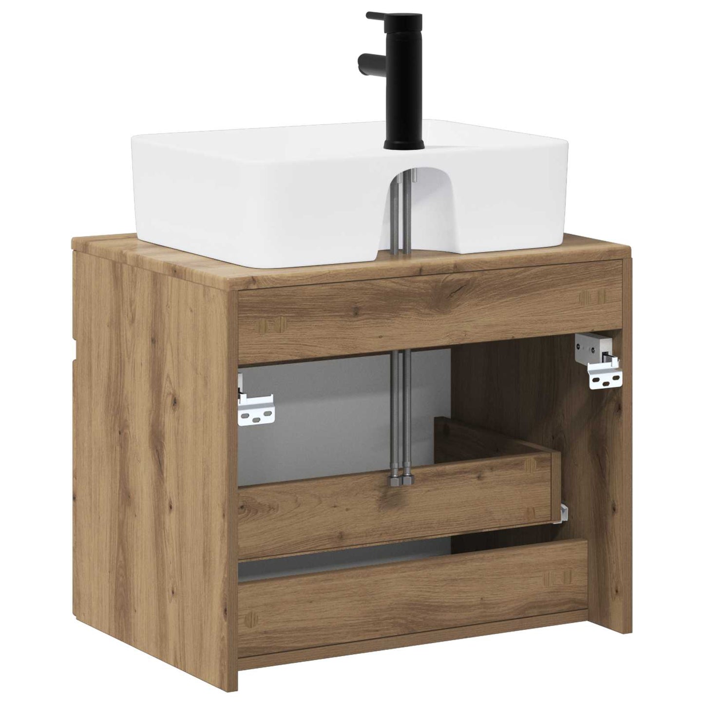 Bathroom Furniture Set Artisan Oak Engineered Wood