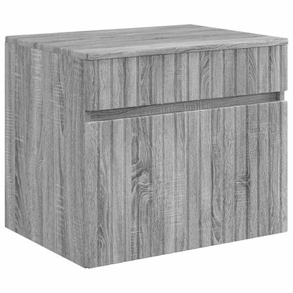 Bathroom Furniture Set Grey Sonoma Engineered Wood