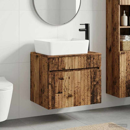Bathroom Furniture Set Old Wood Engineered Wood