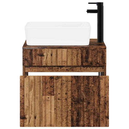 Bathroom Furniture Set Old Wood Engineered Wood