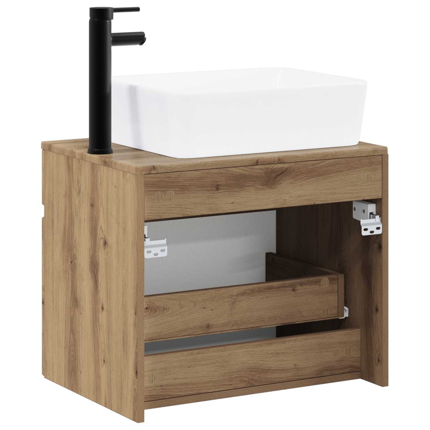 Bathroom Furniture Set Artisan Oak Engineered Wood