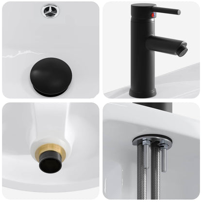 Bathroom Furniture Set Grey Sonoma Engineered Wood