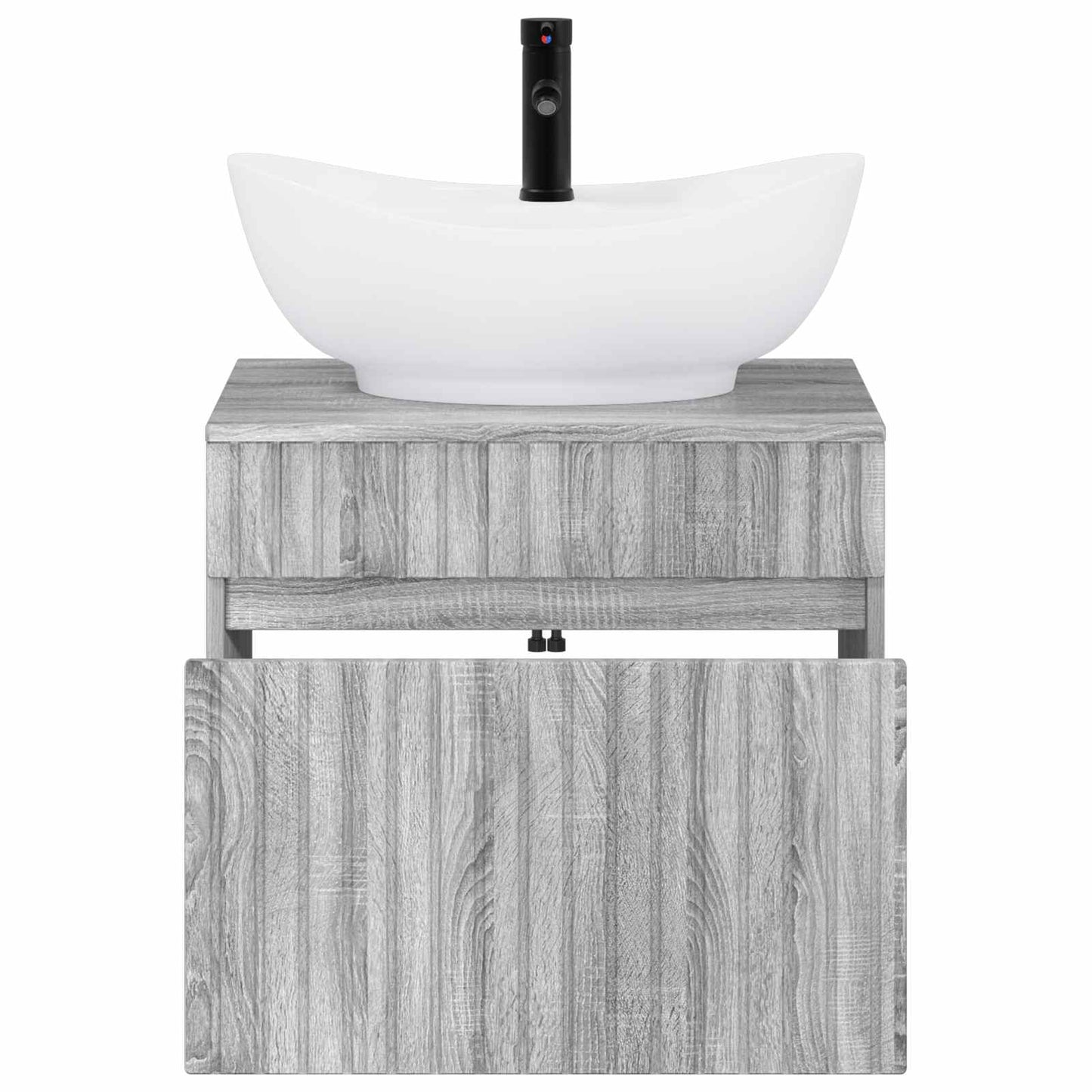 Bathroom Furniture Set Grey Sonoma Engineered Wood