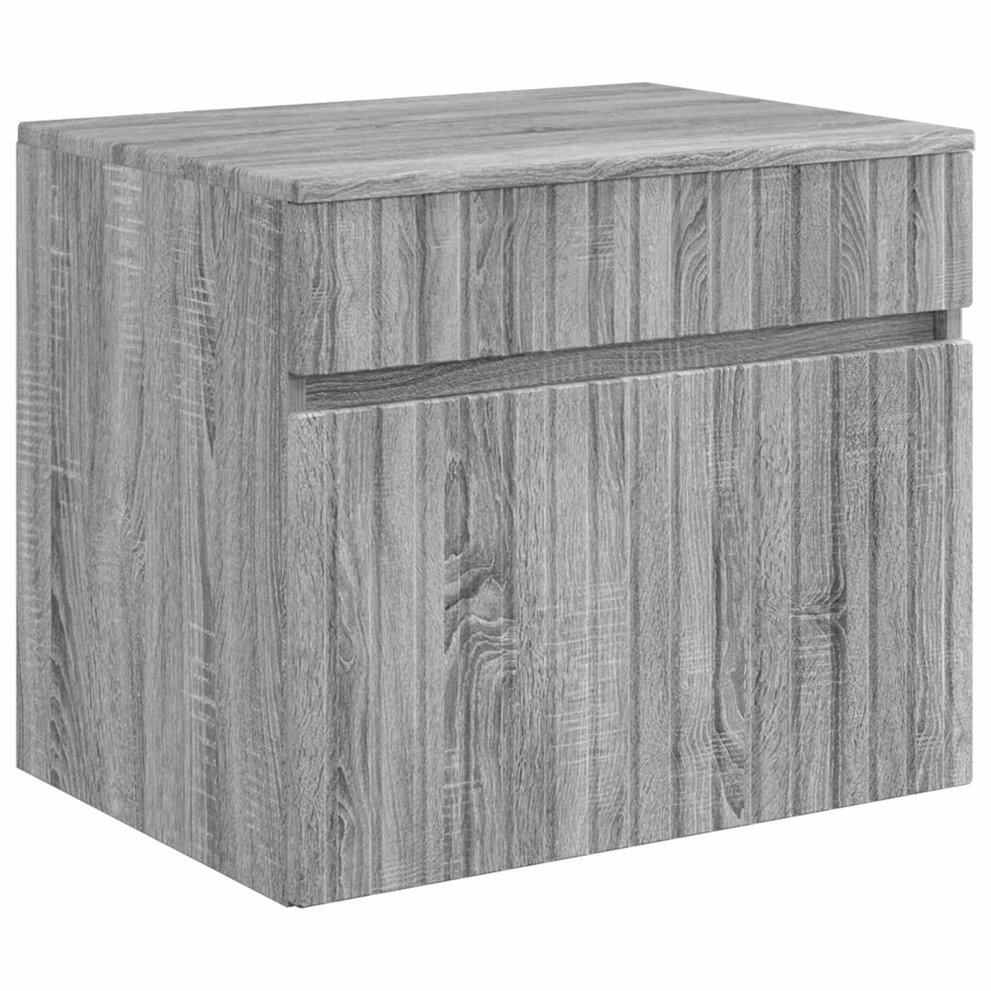 Bathroom Furniture Set Grey Sonoma Engineered Wood