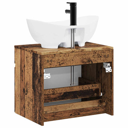 Bathroom Furniture Set Old Wood Engineered Wood