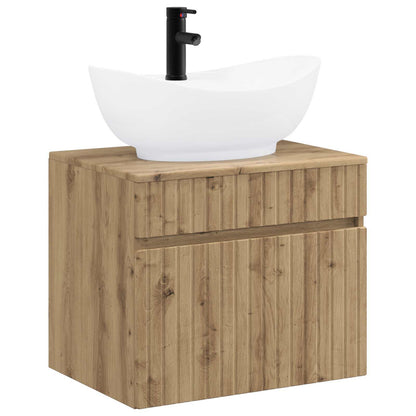 Bathroom Furniture Set Artisan Oak Engineered Wood