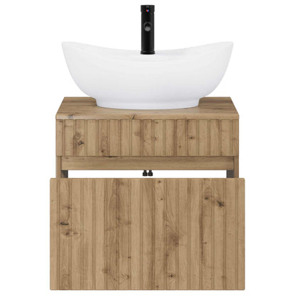 Bathroom Furniture Set Artisan Oak Engineered Wood