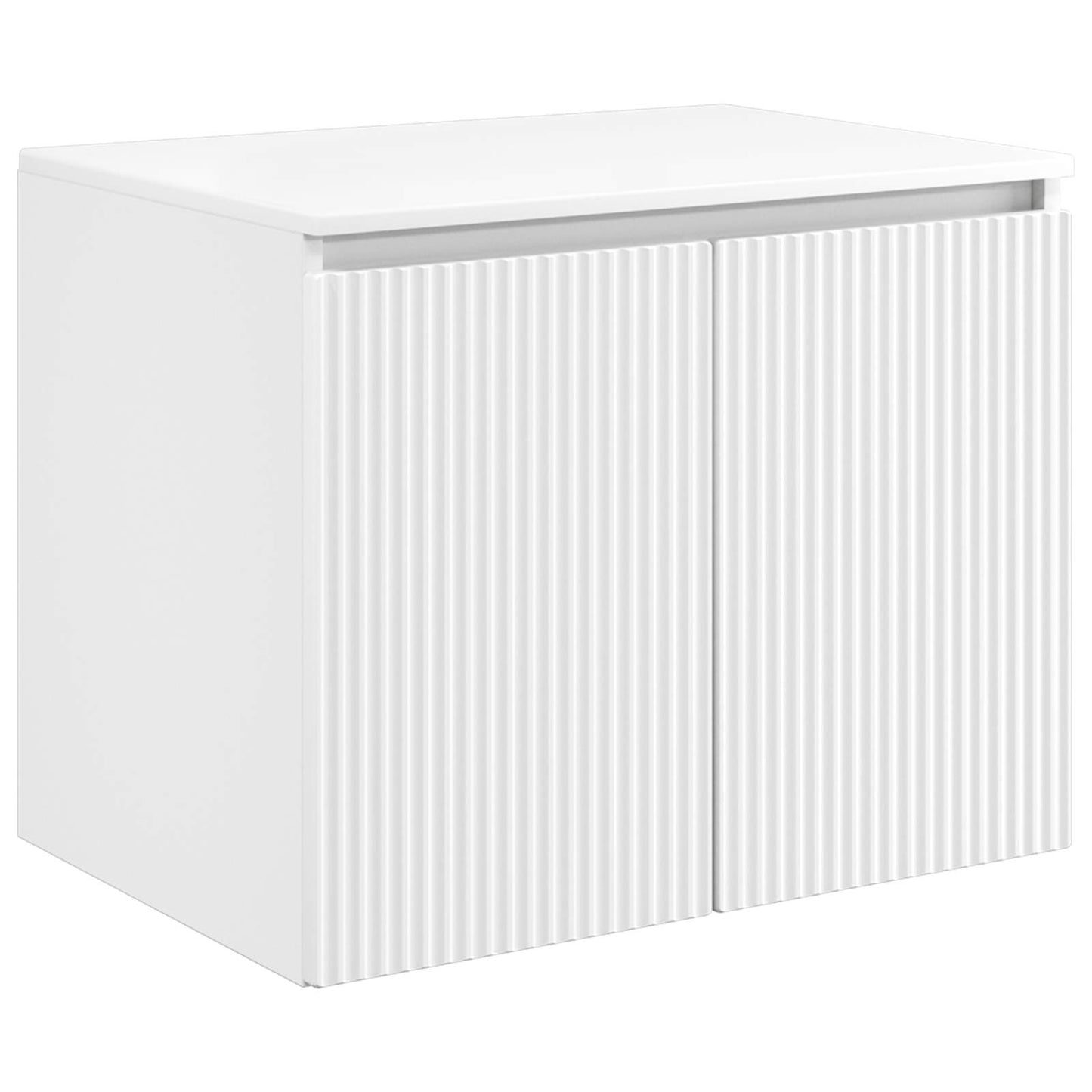 Bathroom Furniture Set White Engineered Wood