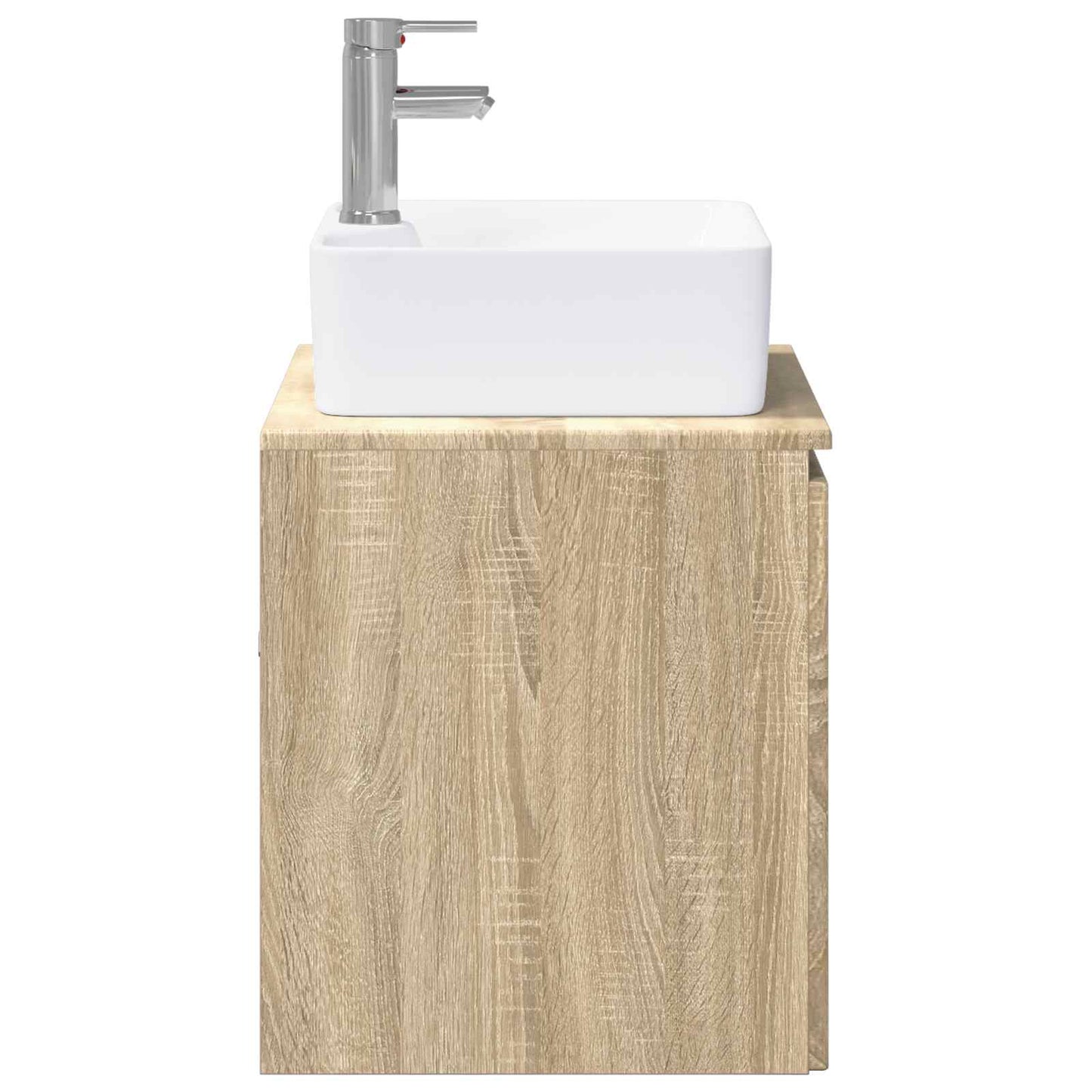 Bathroom Furniture Set Sonoma Oak Engineered Wood