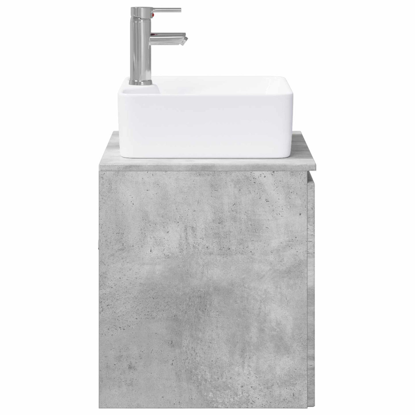 Bathroom Furniture Set Concrete Grey Engineered Wood