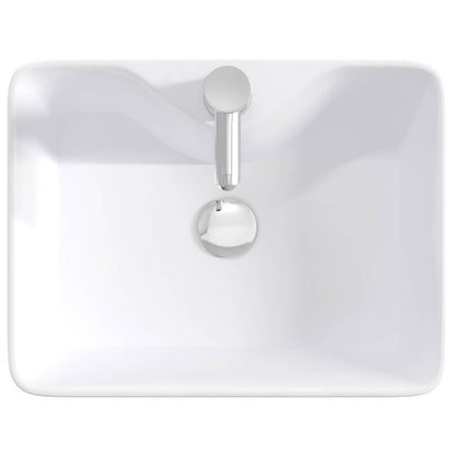 Bathroom Furniture Set High Gloss White Engineered Wood