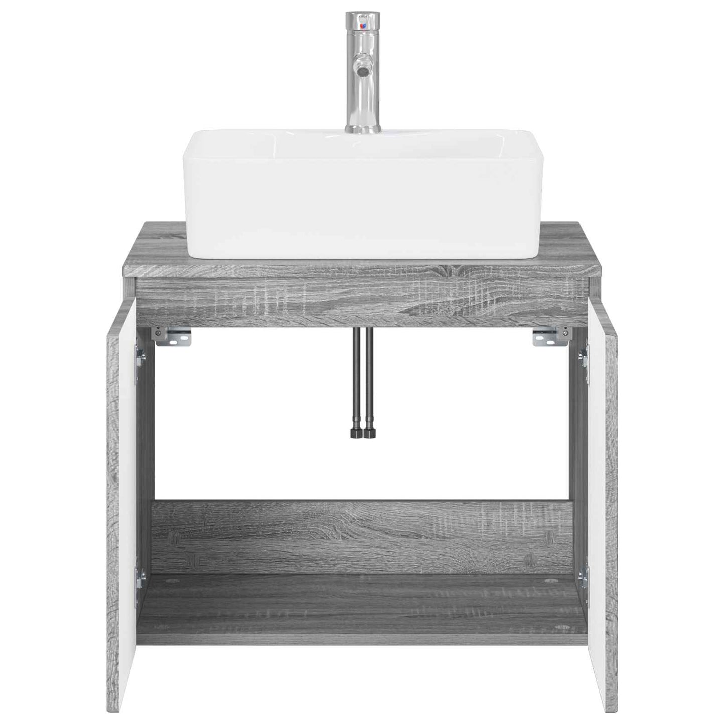 Bathroom Furniture Set Grey Sonoma Engineered Wood