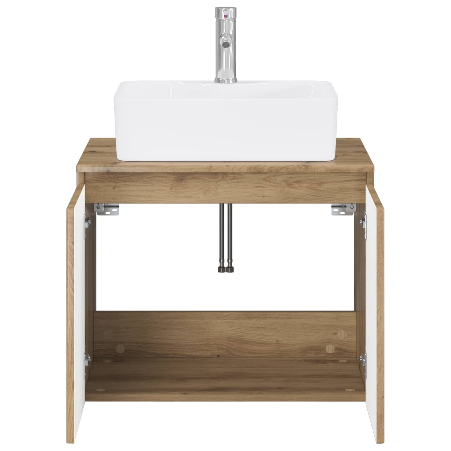 Bathroom Furniture Set Artisan Oak Engineered Wood