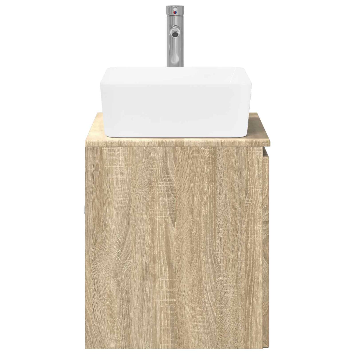 Bathroom Furniture Set Sonoma Oak Engineered Wood