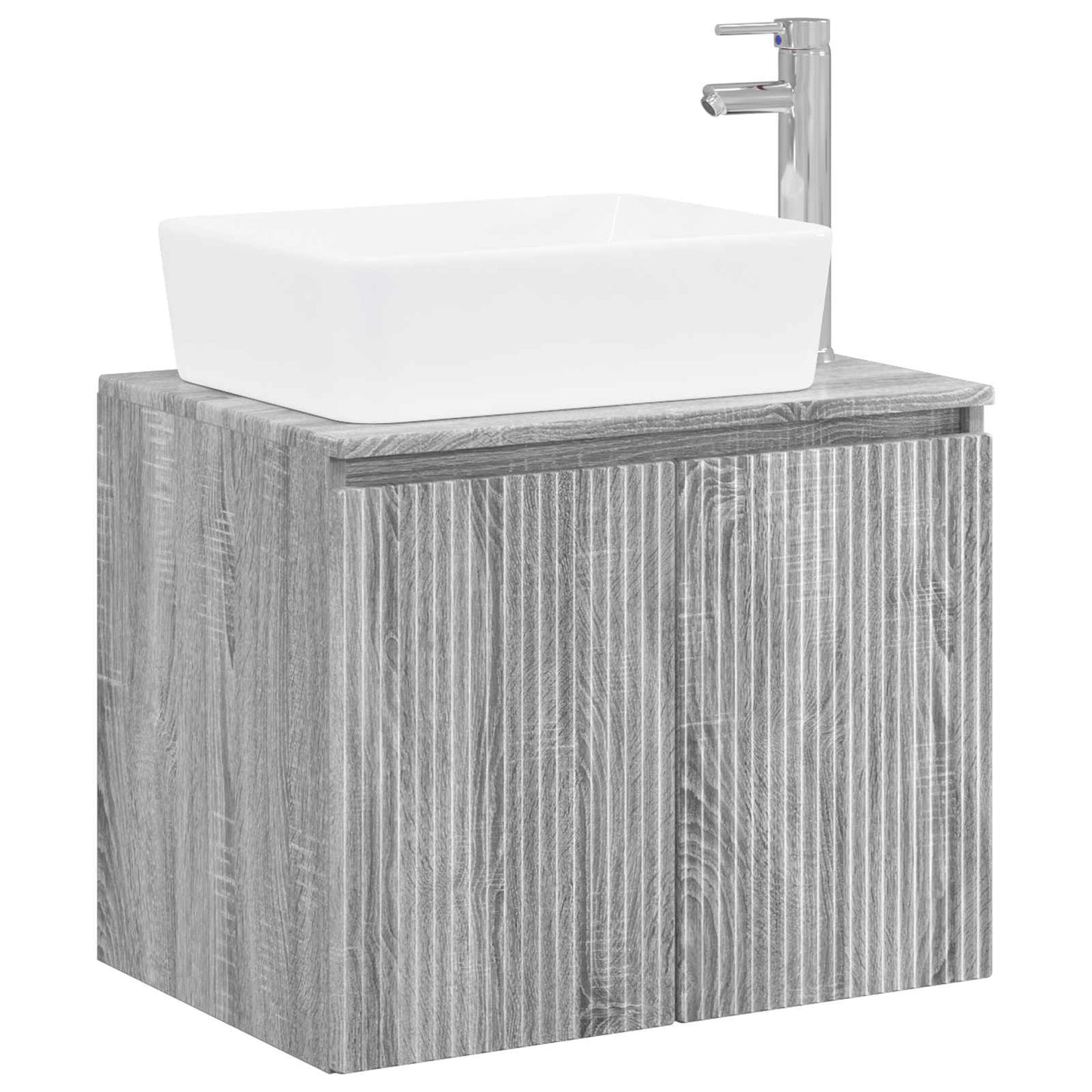 Bathroom Furniture Set Grey Sonoma Engineered Wood