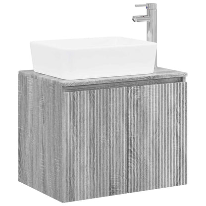 Bathroom Furniture Set Grey Sonoma Engineered Wood