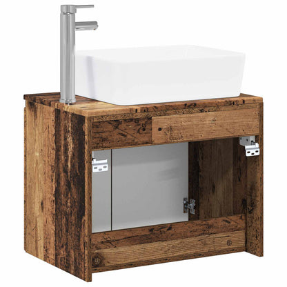 Bathroom Furniture Set Old Wood Engineered Wood