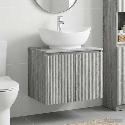Bathroom Furniture Set Grey Sonoma Engineered Wood