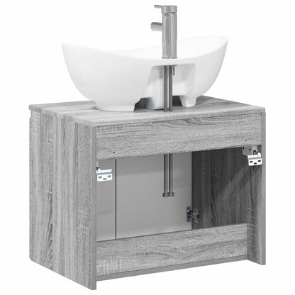 Bathroom Furniture Set Grey Sonoma Engineered Wood