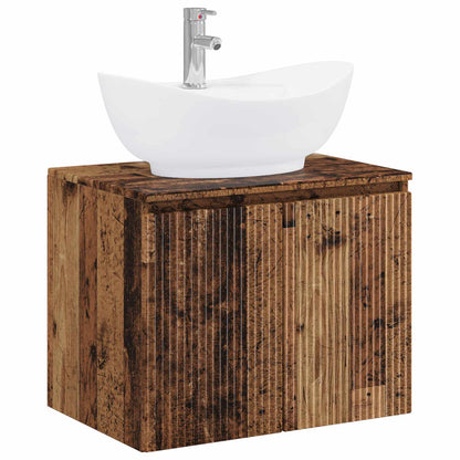 Bathroom Furniture Set Old Wood Engineered Wood