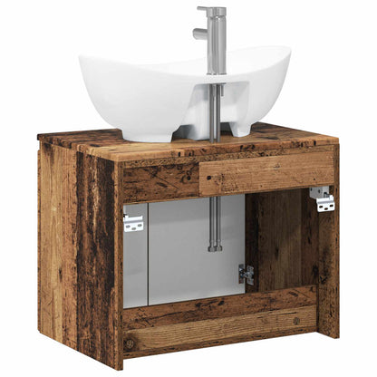 Bathroom Furniture Set Old Wood Engineered Wood