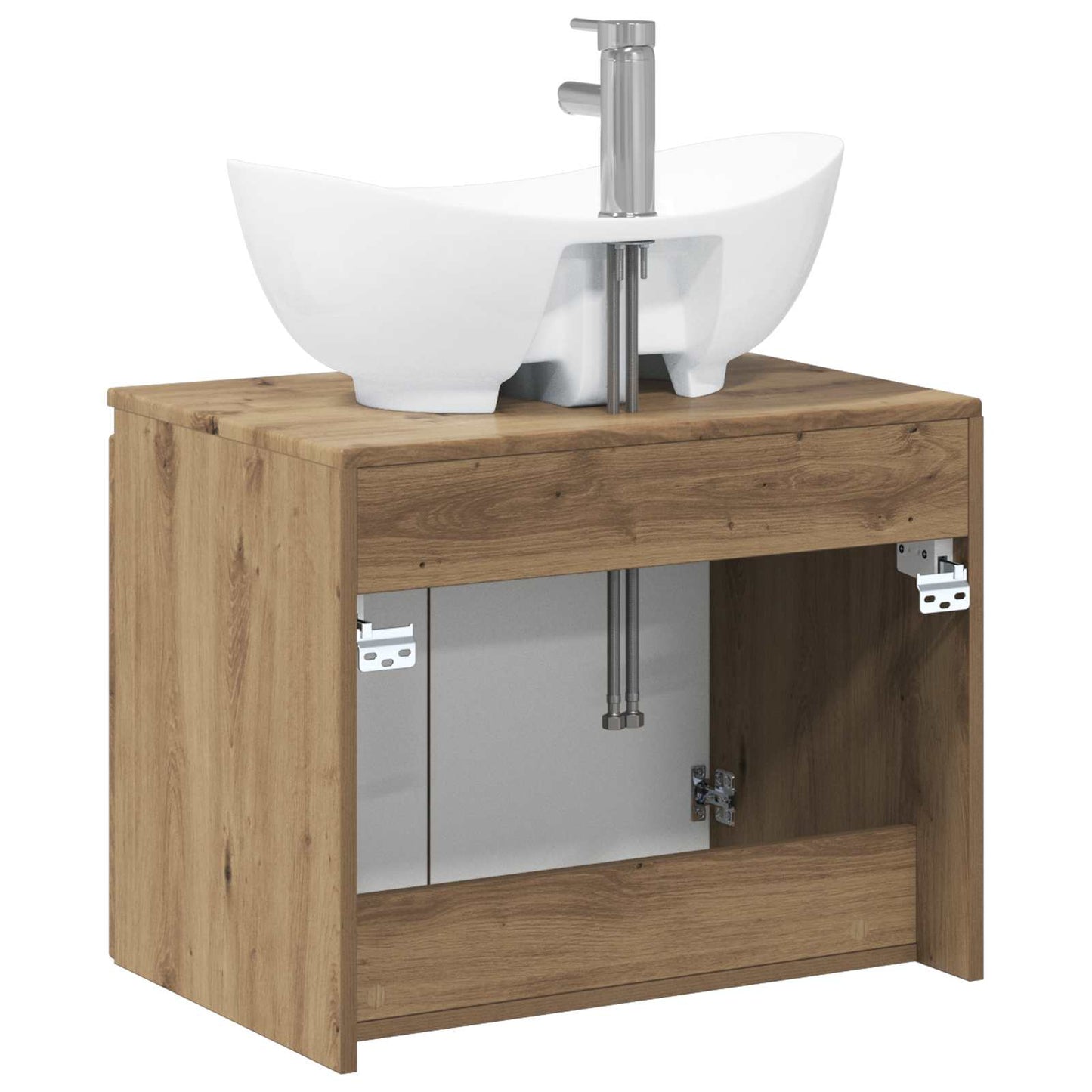 Bathroom Furniture Set Artisan Oak Engineered Wood