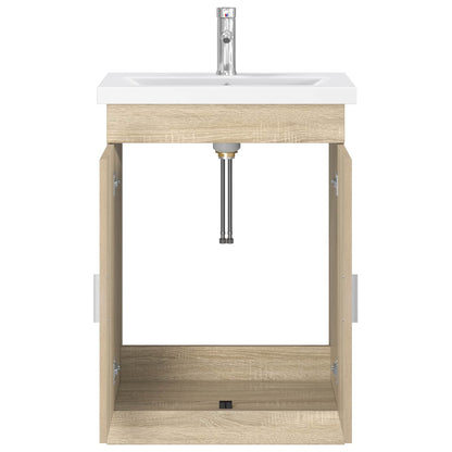 Bathroom Furniture Set Sonoma Oak 61 x 40 x 84.5 cm