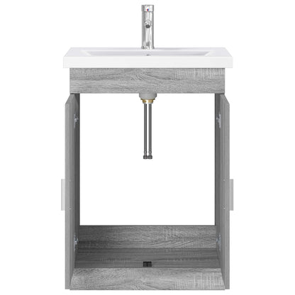 Bathroom Furniture Set Grey Sonoma 61 x 40 x 84.5 cm