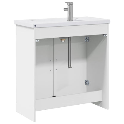 Bathroom Furniture Set White 81 x 40 x 84.5 cm Engineered Wood