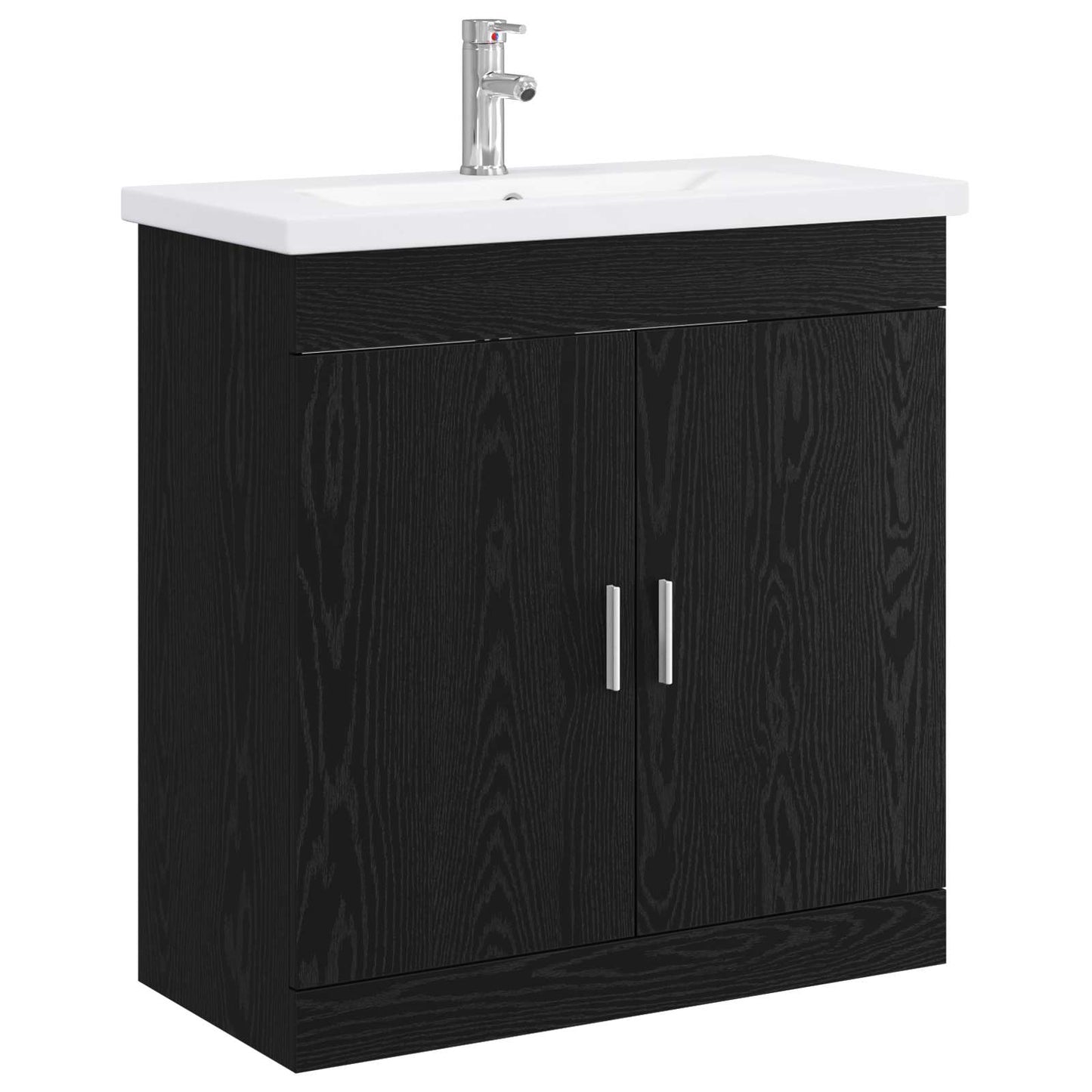 Bathroom Furniture Set Black Oak 81 x 40 x 84.5 cm