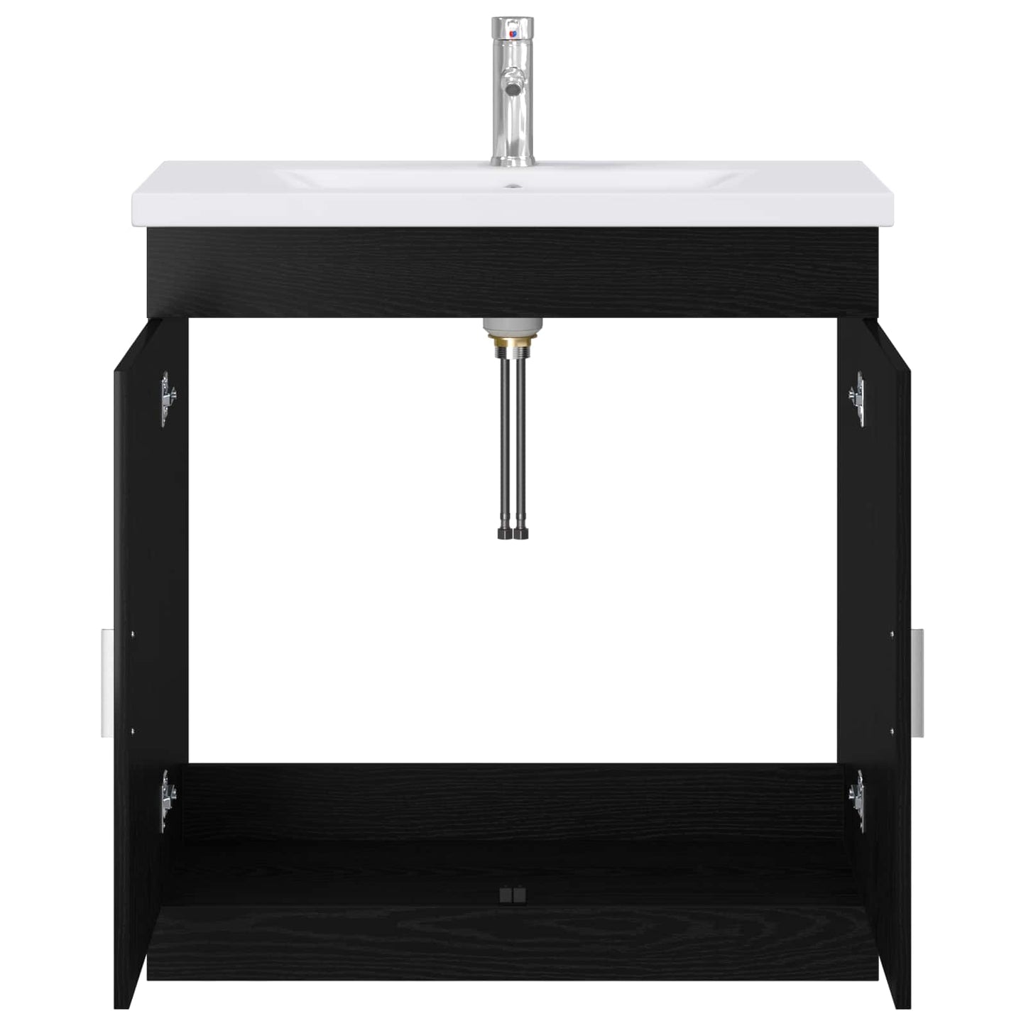 Bathroom Furniture Set Black Oak 81 x 40 x 84.5 cm