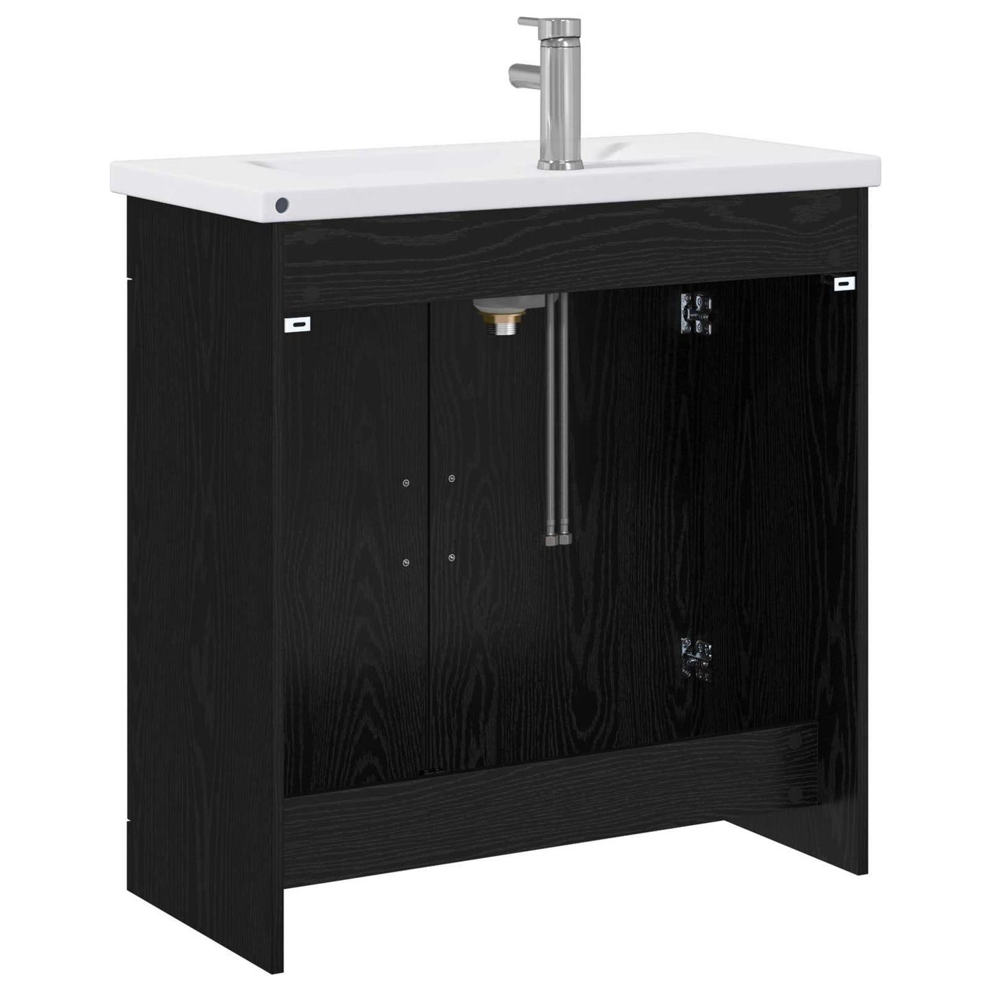 Bathroom Furniture Set Black Oak 81 x 40 x 84.5 cm