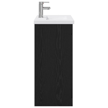 Bathroom Furniture Set Black Oak 81 x 40 x 84.5 cm