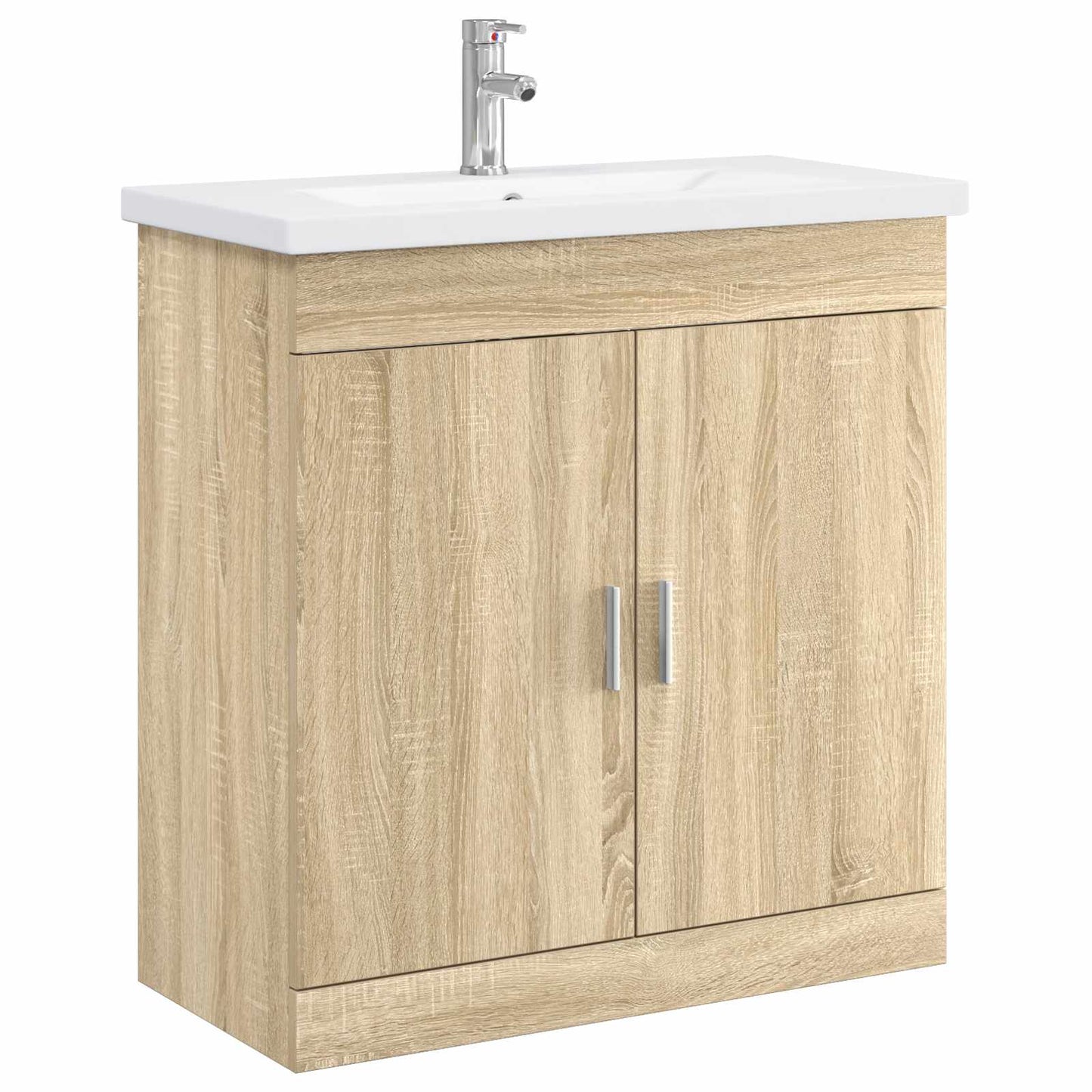 Bathroom Furniture Set Sonoma Oak 81 x 40 x 84.5 cm