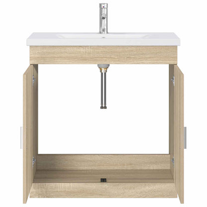 Bathroom Furniture Set Sonoma Oak 81 x 40 x 84.5 cm
