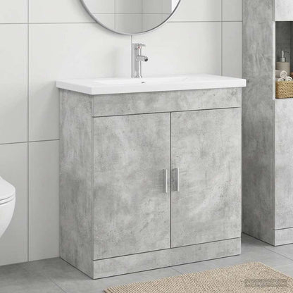 Bathroom Furniture Set Concrete Grey 81 x 40 x 84.5 cm