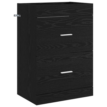 Bathroom Furniture Set Black Oak 61 x 40 x 84.5 cm