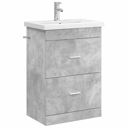 Bathroom Furniture Set Concrete Grey 61 x 40 x 84.5 cm