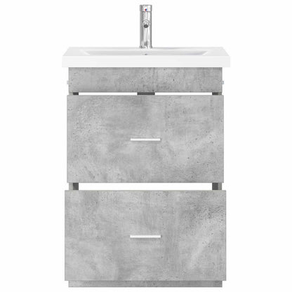 Bathroom Furniture Set Concrete Grey 61 x 40 x 84.5 cm