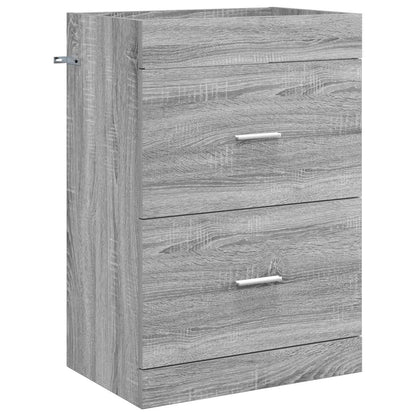 Bathroom Furniture Set Grey Sonoma 61 x 40 x 84.5 cm
