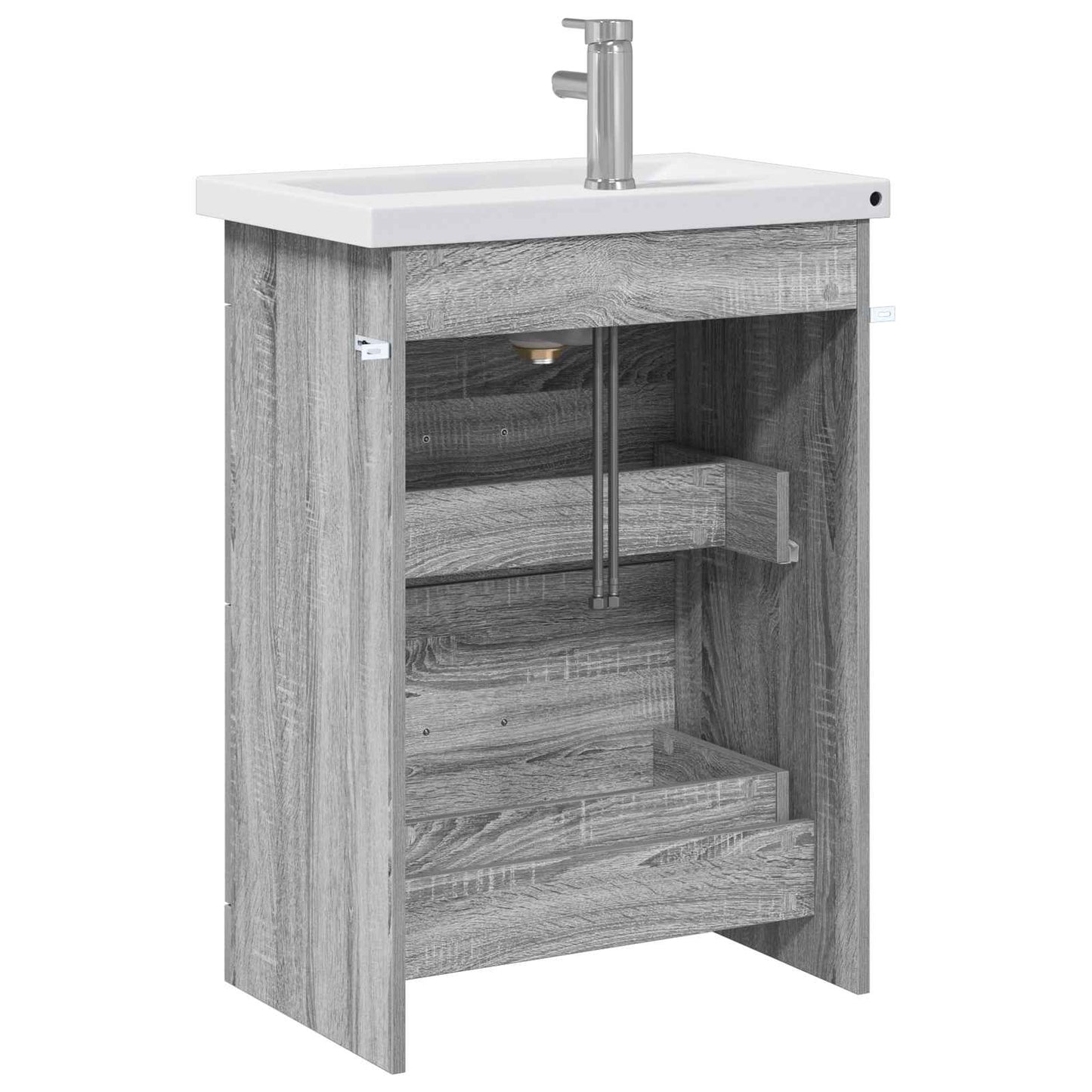 Bathroom Furniture Set Grey Sonoma 61 x 40 x 84.5 cm