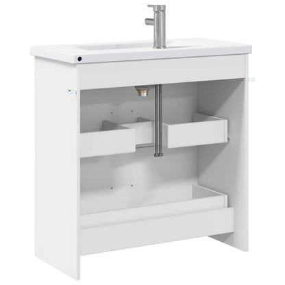 Bathroom Furniture Set White 81 x 40 x 84.5 cm Engineered Wood
