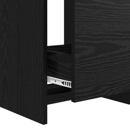 Bathroom Furniture Set Black Oak 81 x 40 x 84.5 cm