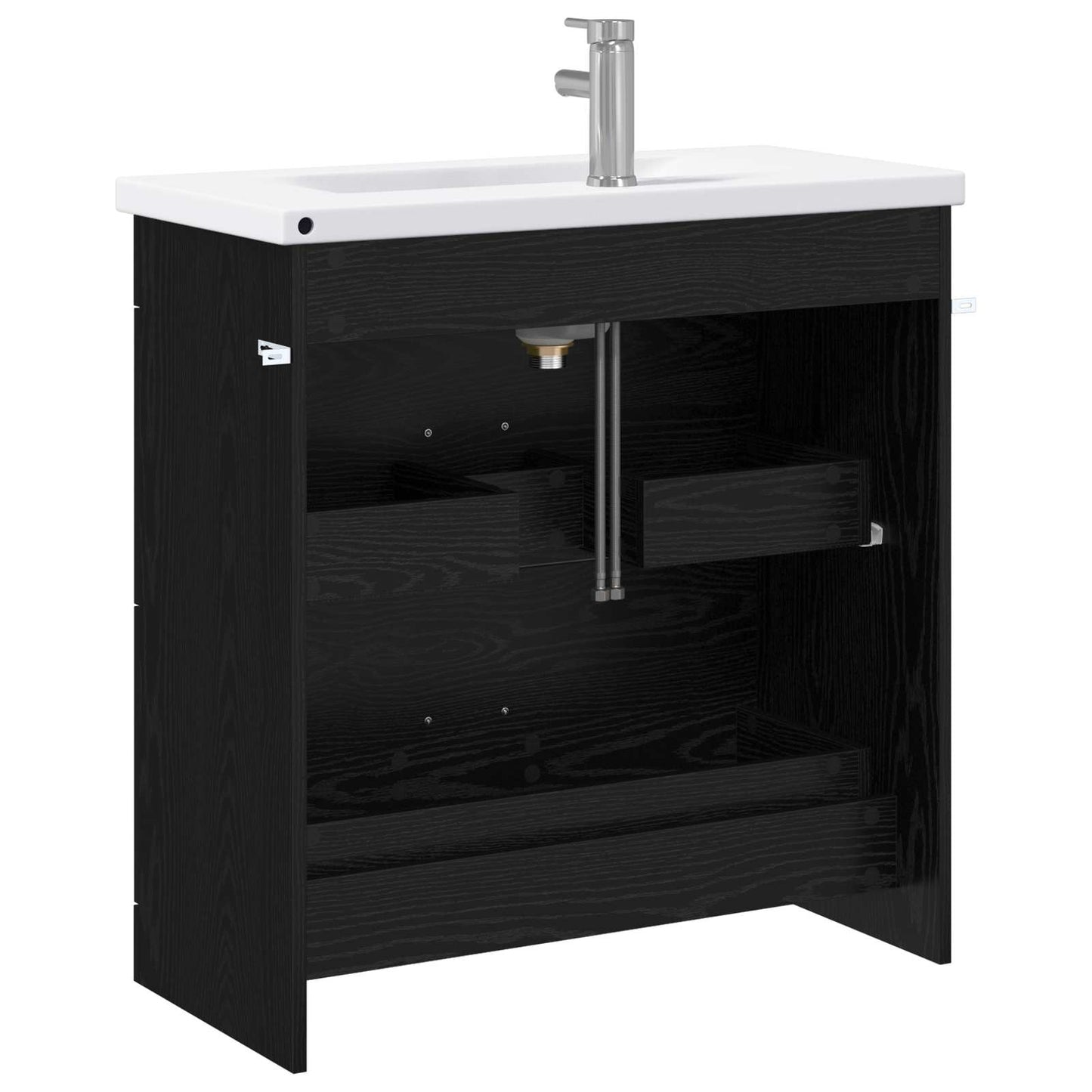 Bathroom Furniture Set Black Oak 81 x 40 x 84.5 cm